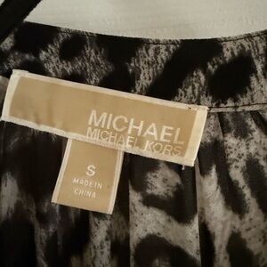 Michael Kors Black and Gray leopard dress